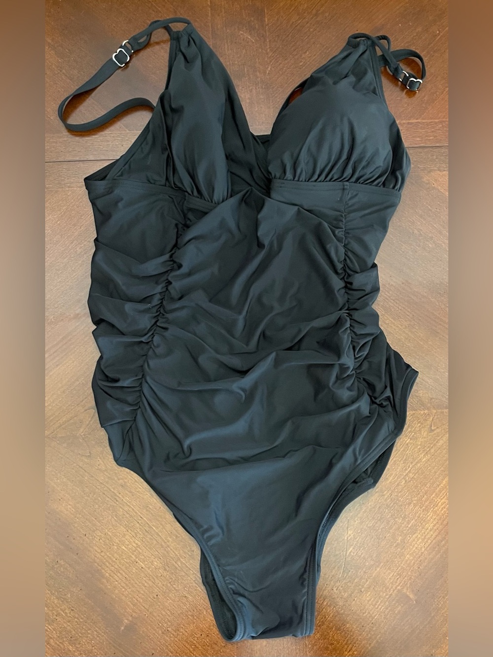 Calvin Klein Black Ruched One-Piece